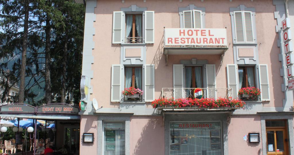 La Dent-Du-Midi Hotel & Restaurant Saint-Maurice Bagian luar foto